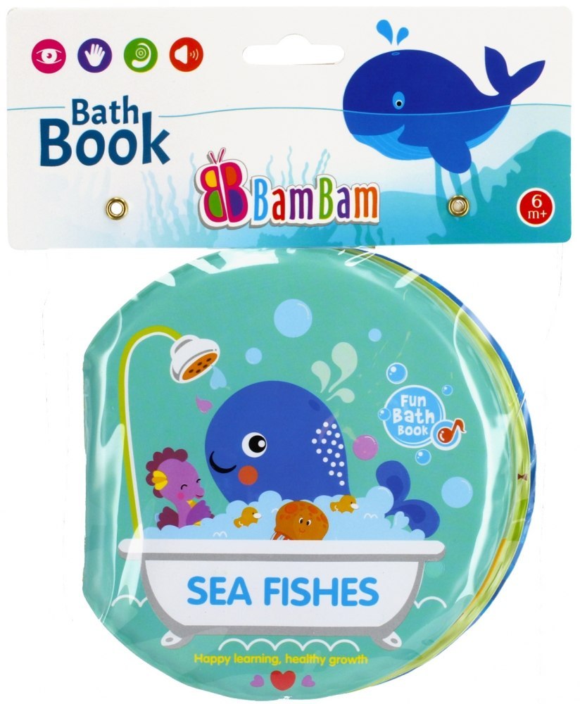 BATH BOOK SEA ANIMALS BAM BAM 432475 BAM BAM